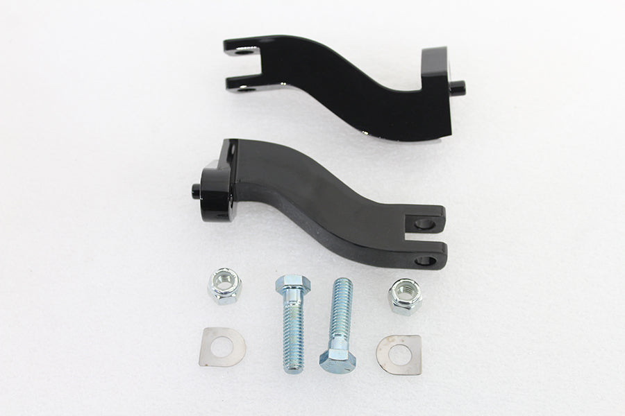 Footpeg Mount Bracket Set Passenger Black 1993 / UP FLT