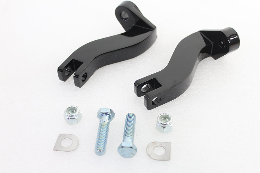 Footpeg Mount Bracket Set Passenger Black 1993 / UP FLT