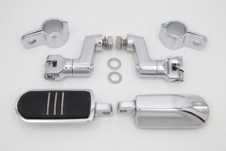 Chrome Streamliner Footpeg Kit 0 /  Custom application utilizes a 1/2" mounting hole"