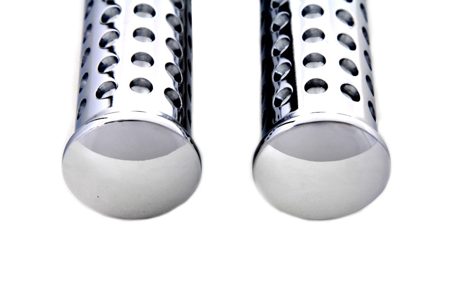 Chrome Micro Holes Footpeg Set 0 /  All models with female mounting block