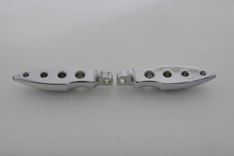 Chrome Dagger Drilled Footpeg Set 0 /  All models with female mounting block