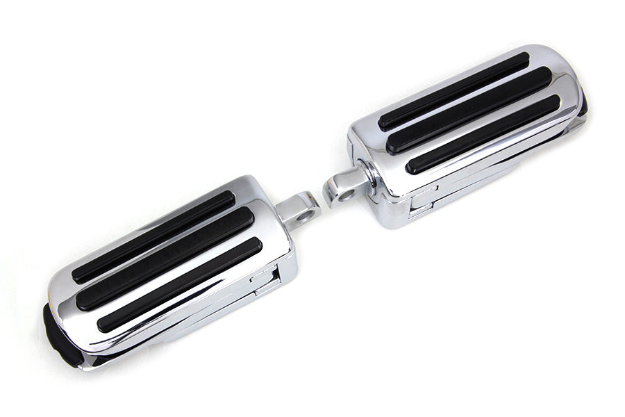 Chrome Footpeg Set with Heel Rest 0 /  All models with female mounting block