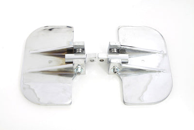 Passenger Mini Footboard Set Rubber Style 0 /  Custom application on plates that have a hole for stud type mount