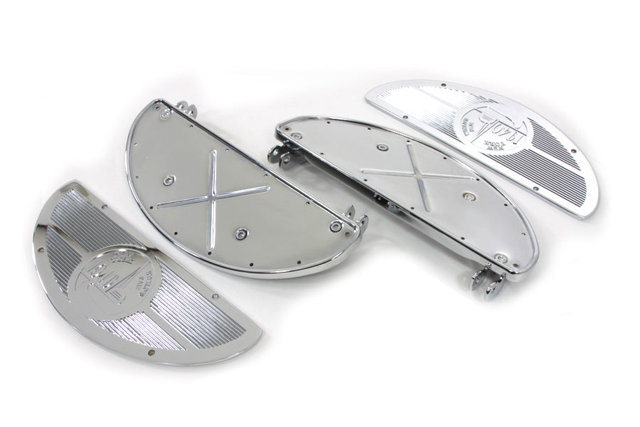 Chrome Driver Half Moon Footboard Kit 1941 / 1980 FL 1936 / 1973 G 1936 / 1952 W