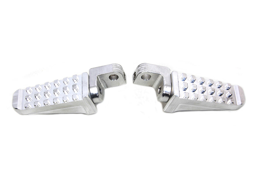 Polished Racer Style Footpeg Set 0 /  All models with female mounting blocks