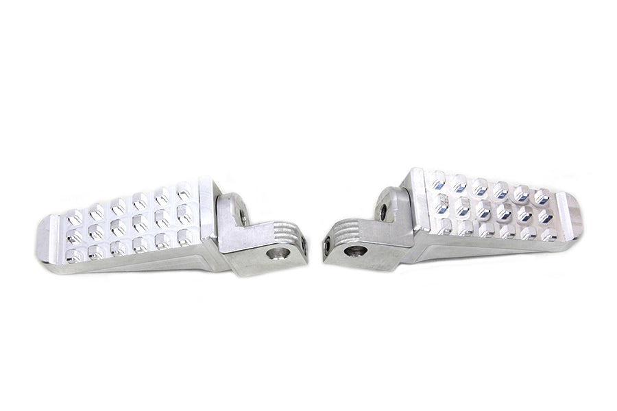 Polished Racer Style Footpeg Set 0 /  All models with female mounting blocks