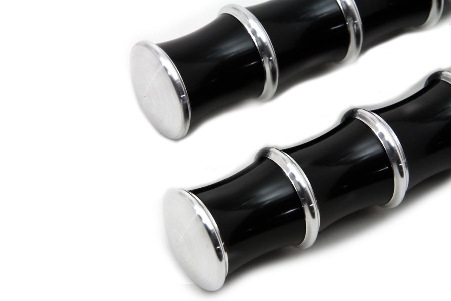 Black Tribal Style Footpeg Set 0 /  All models with female mounting block