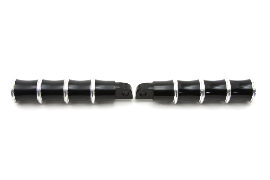 Black Tribal Style Footpeg Set 0 /  All models with female mounting block