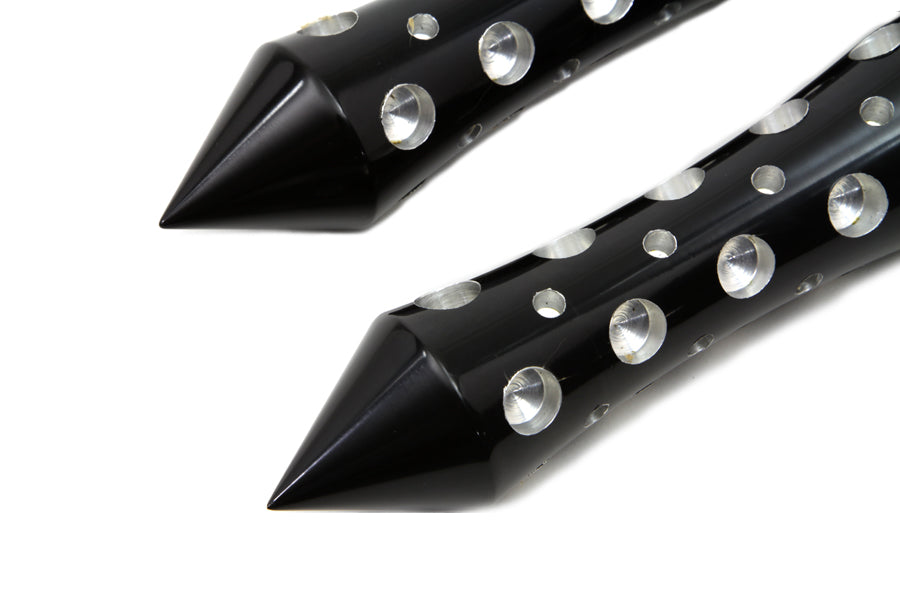 Black Agostinni Spike Style Footpeg Set 0 /  All models with female mounting block