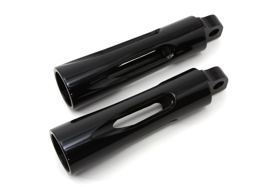 Black Milled Style Footpeg Set 1986 / UP FXST