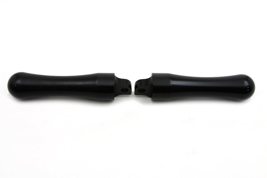 Black Contour End Footpeg Set 0 /  All models with female mounting block