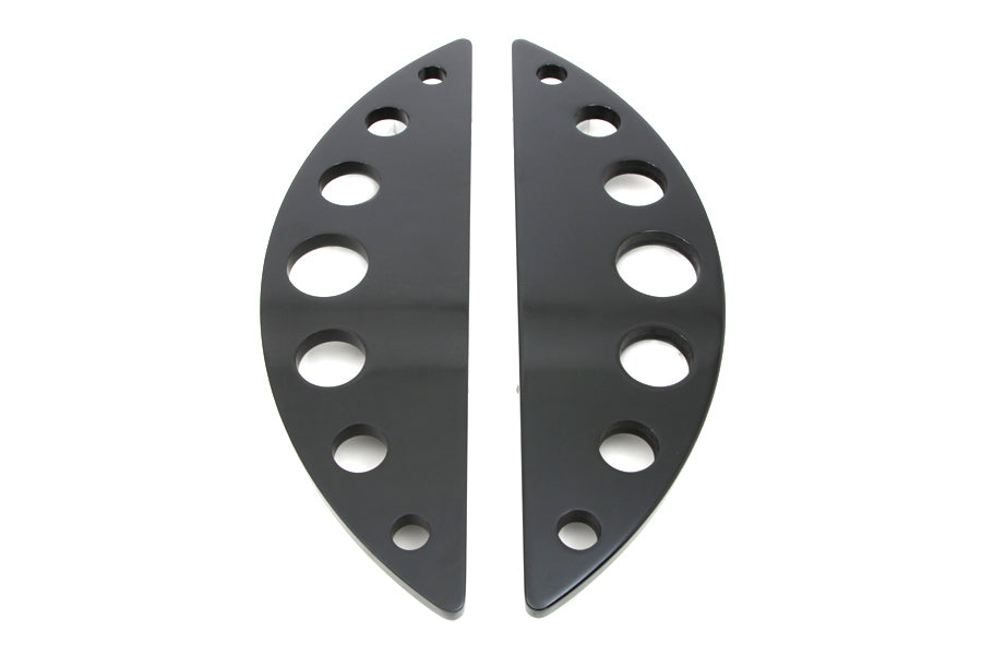 Driver Black Half Moon Footboard Set With Holes 1980 / UP FLT 1980 / UP FLT 1986 / UP FLST