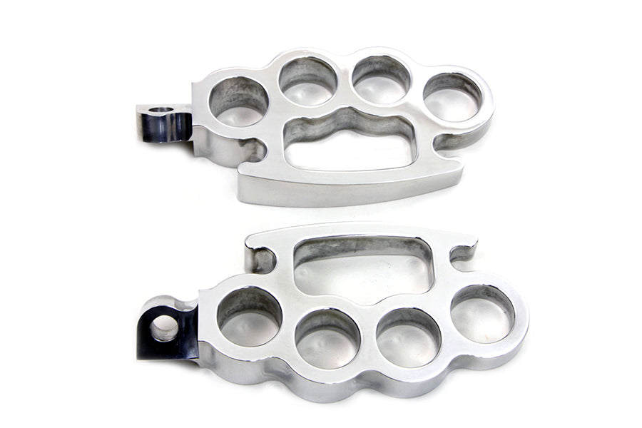 Polished Knuckle Footpeg Set 0 /  All models with female mounting block