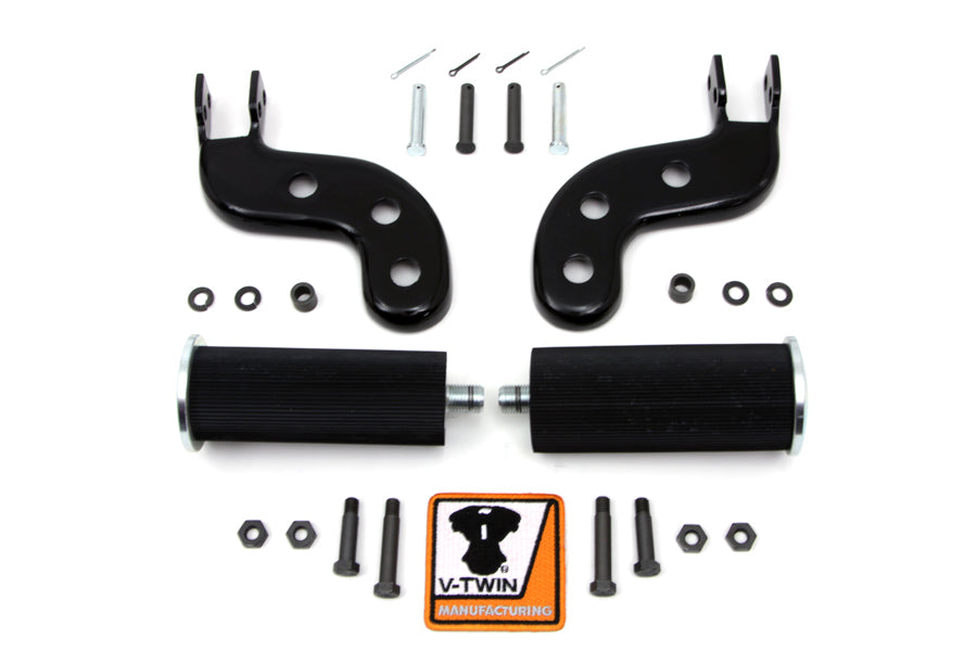 Buddy Seat Footpeg Set Black 1941 / 1964 FL 1940 / 1952 EL
