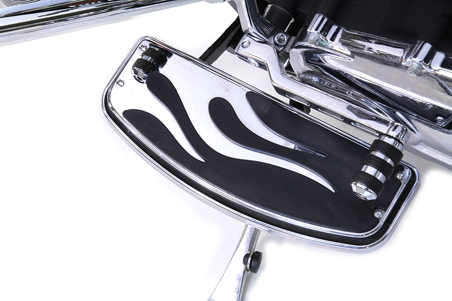 Chrome Driver Flame Footboard Set 1980 / UP FLT 1986 / UP FLST