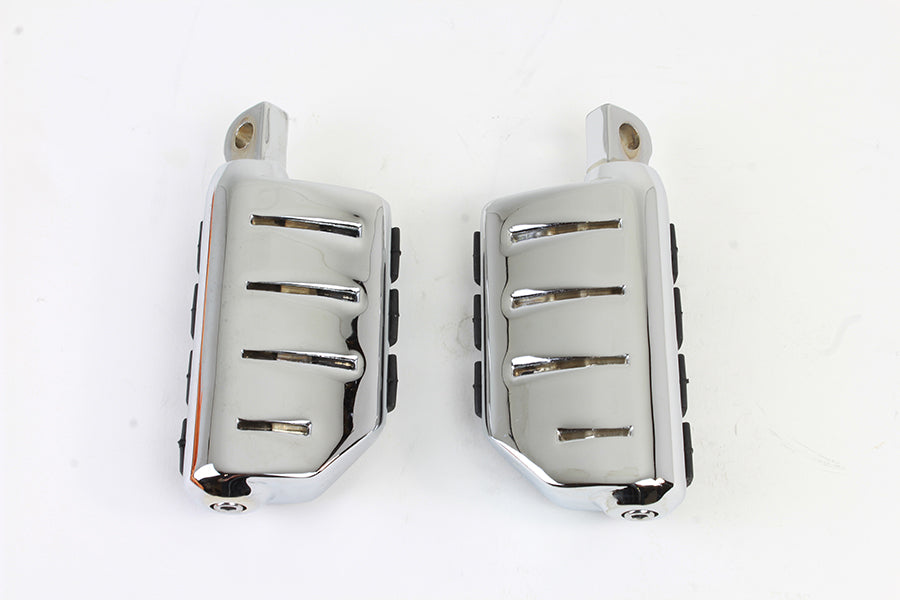 Chrome Double Wide Lions Paw Footpeg Set 0 /  All models with female mounting block