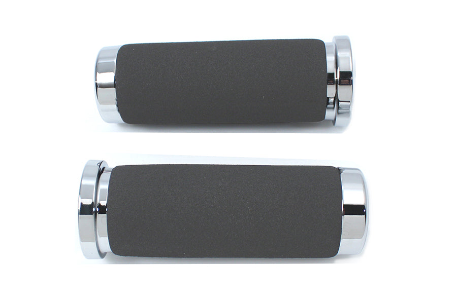 Foam Style Grip Set with Smooth End Caps 1974 / 1984 FL 1974 / 1984 FX 1974 / UP XL 1984 / UP FXST 1986 / UP FLST 1982 / 1994 FXR 1982 / 1994 FXR 1991 / 2017 FXD 1979 / 2007 FLT 1979 / 2007 FLT