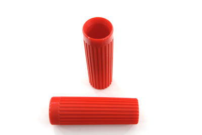Red Grip Set Original Rib Style 1962 / 1965 FL 1963 / 1965 XL