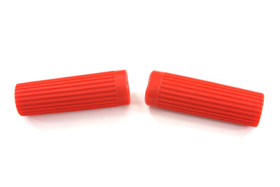 Red Grip Set Original Rib Style 1962 / 1965 FL 1963 / 1965 XL