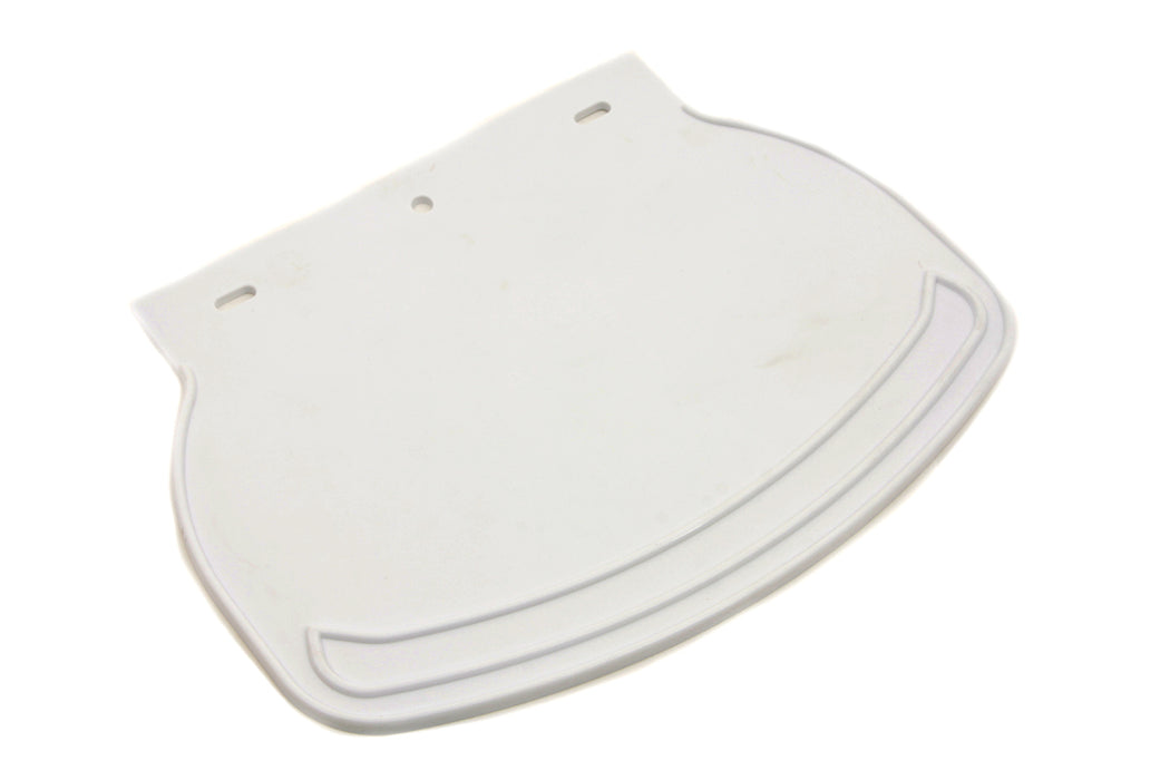 Mud Flap Rubber White Plain 0 /  All models for front and rear fenders0 /  All models for front and rear fenders