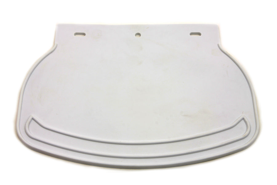 Mud Flap Rubber White Plain 0 /  All models for front and rear fenders0 /  All models for front and rear fenders
