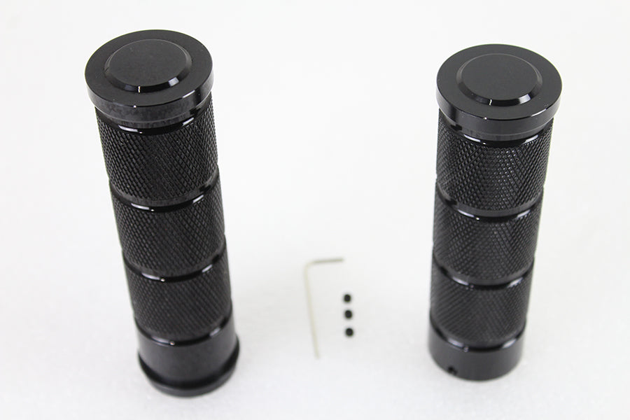 Black Retro Throttle by Wire Grip Set 2008 / UP FLT 2016 / UP FLST 2016 / UP FXST