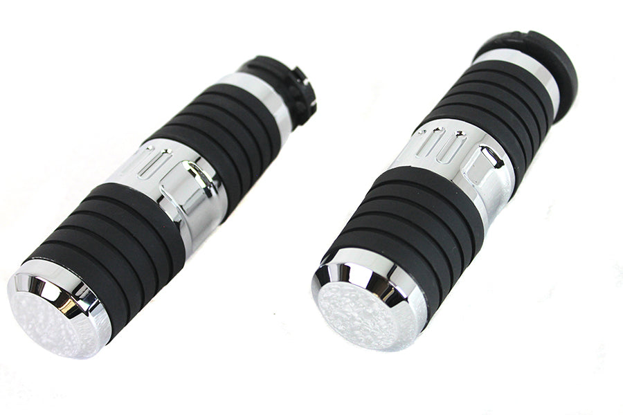 Hand Grip Set Chrome 2008 / UP FLT except 2018-up FLTRXSE2016 / UP FLST 2016 / UP FXST 2016 / 2017 FXD 2016 / 2017 FXDLS 2011 / 2012 FLSTSE 2014 / 2015 FLSTNSE 2013 / 2014 FXSBSE 2016 / 2017 FXSE 2008 / UP FLHXXX