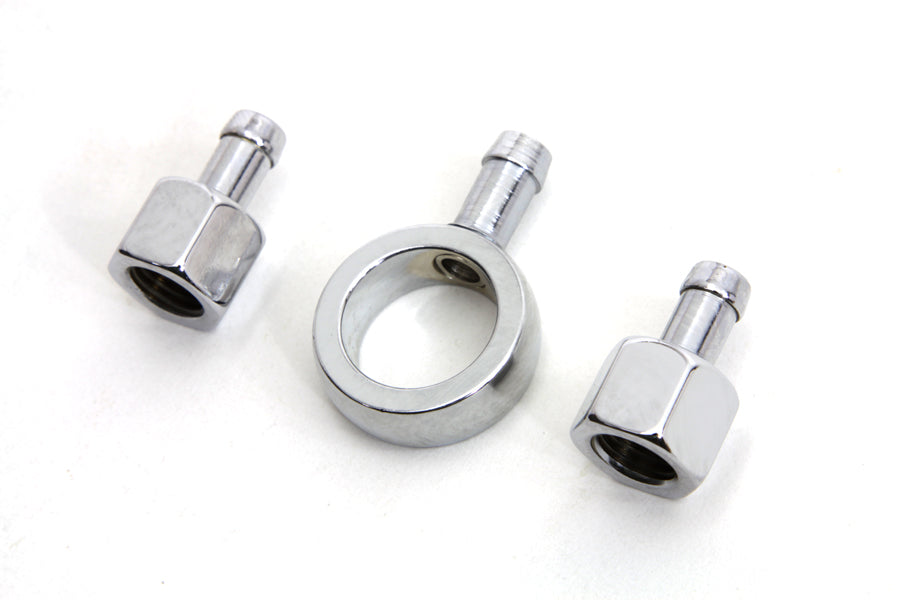 Chrome Gas Tank Fitting Kit 1941 / 1949 FL 1940 / 1949 WL 1940 / 1948 UL 1940 / 1949 G 1940 / 1940 EL
