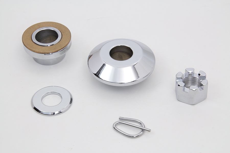 Front Axle Spacer Kit Smooth Style Chrome 1997 / 1999 FLSTS