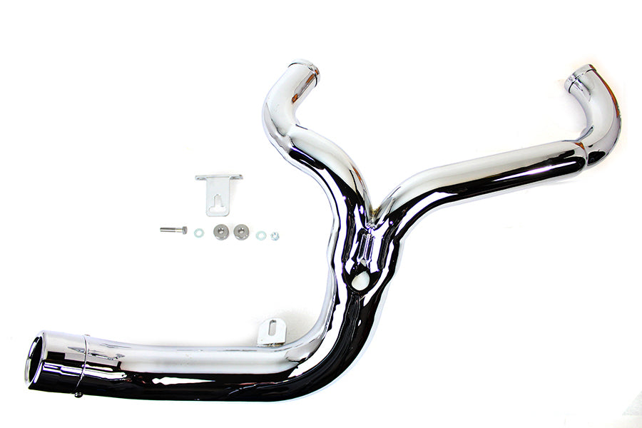 FLT 2:1 Lake Style Exhaust System Chrome 2007 / 2016 FLT