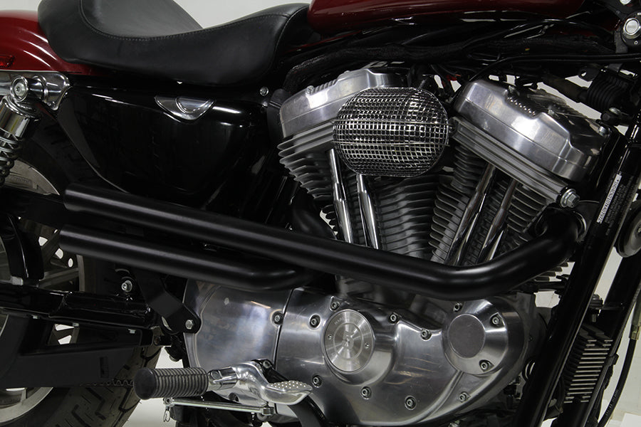 Exhaust Drag Pipe Set Straight Cut Black 2007 / 2013 XL