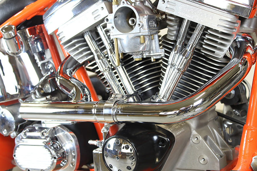 2:1 Siamese Exhaust Header Set Chrome 1986 / UP XL
