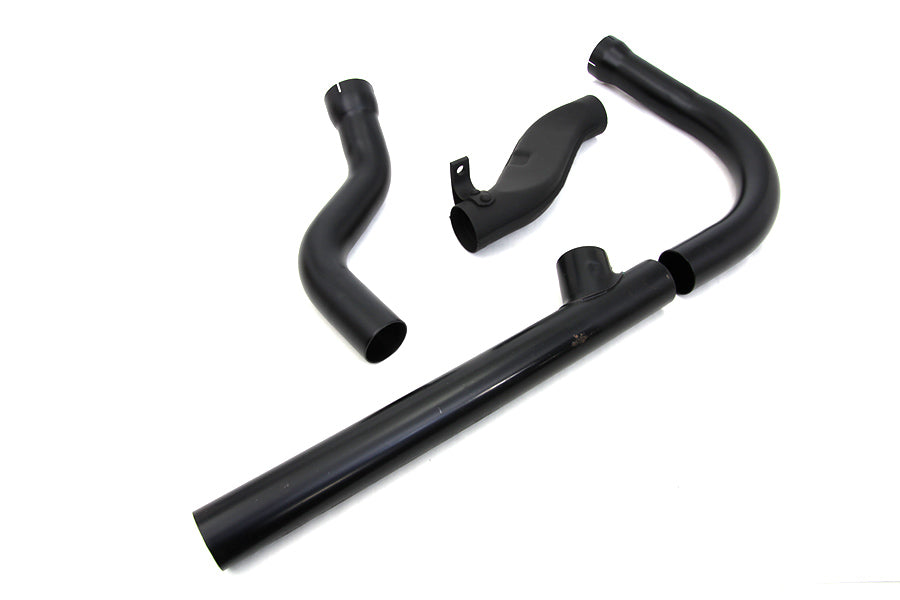 Panhead Exhaust Header Set Black 1958 / 1964 FL