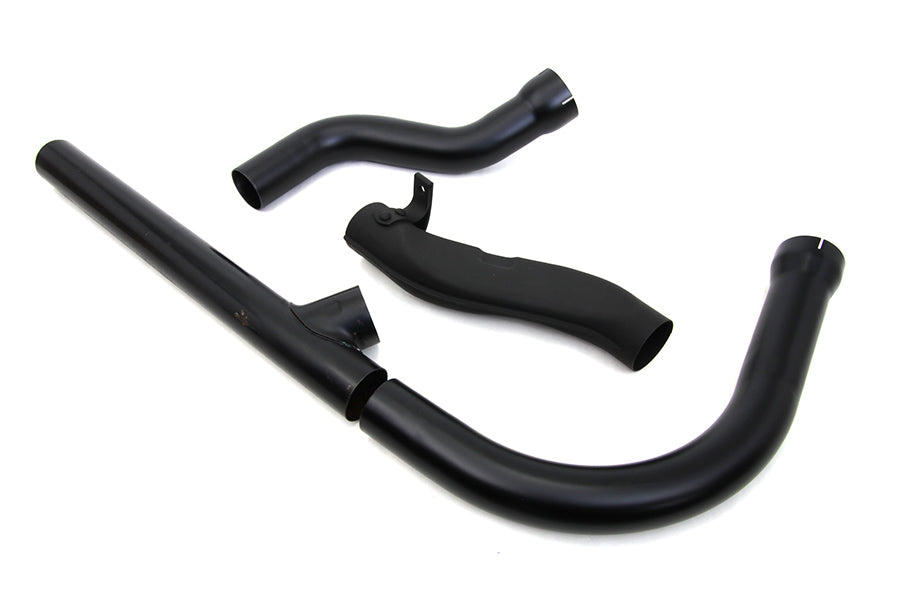 Panhead Exhaust Header Set Black 1958 / 1964 FL