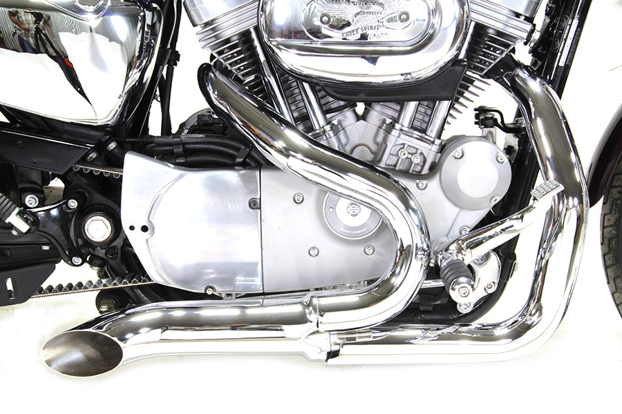 Wyatt Gatling 1-3/4 2 into 1 Exhaust Header Set Chrome 2004 / 2013 XL