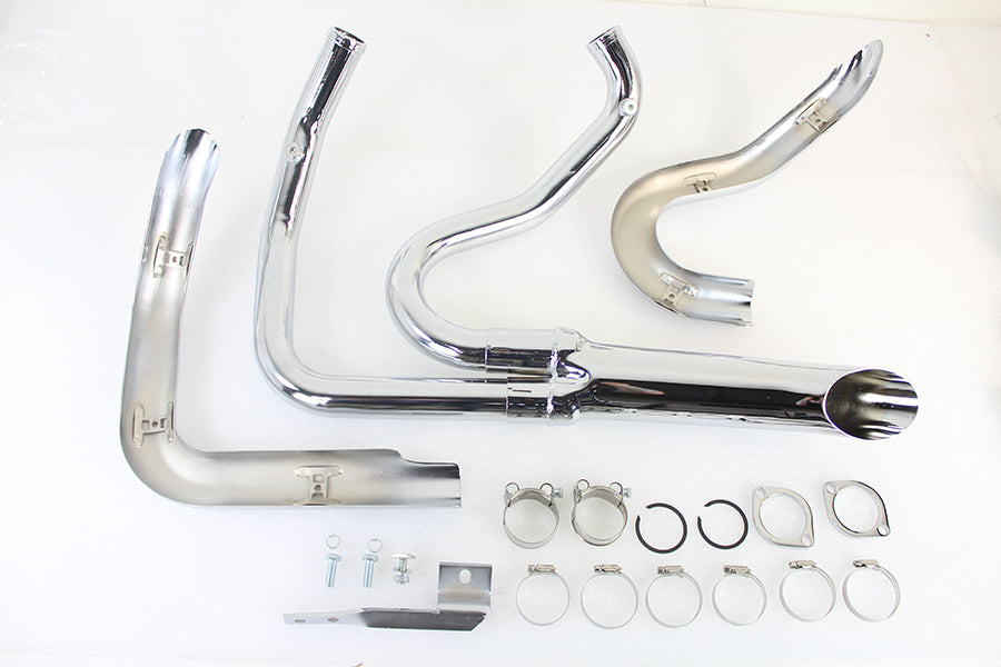 Wyatt Gatling 1-3/4 2 into 1 Exhaust Header Set Chrome 2014 / UP XL