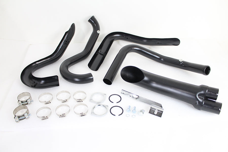 Wyatt Gatling 1-3/4 2 into 1 Exhaust Header Set Black 2014 / UP XL