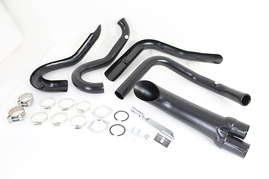 Wyatt Gatling 1-3/4 2 into 1 Exhaust Header Set Black 2014 / UP XL