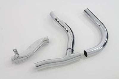 Replica 2 into 1 Chrome Exhaust Pipe Header Set 1936 / 1940 EL 1941 / 1947 FL