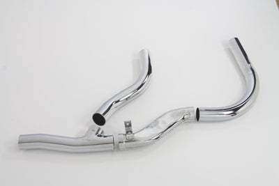 Replica 2 into 1 Chrome Exhaust Pipe Header Set 1936 / 1940 EL 1941 / 1947 FL