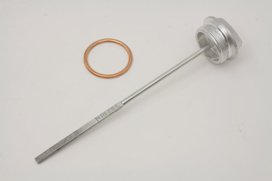 Cadmium Plated Oil Tank Filler Cap and Gauge Kit 1941 / 1964 FL 1941 / 1964 EL