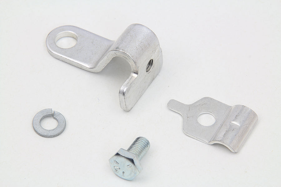 Cadmium Throttle Cable Bracket and Clamp 1972 / 1973 XL