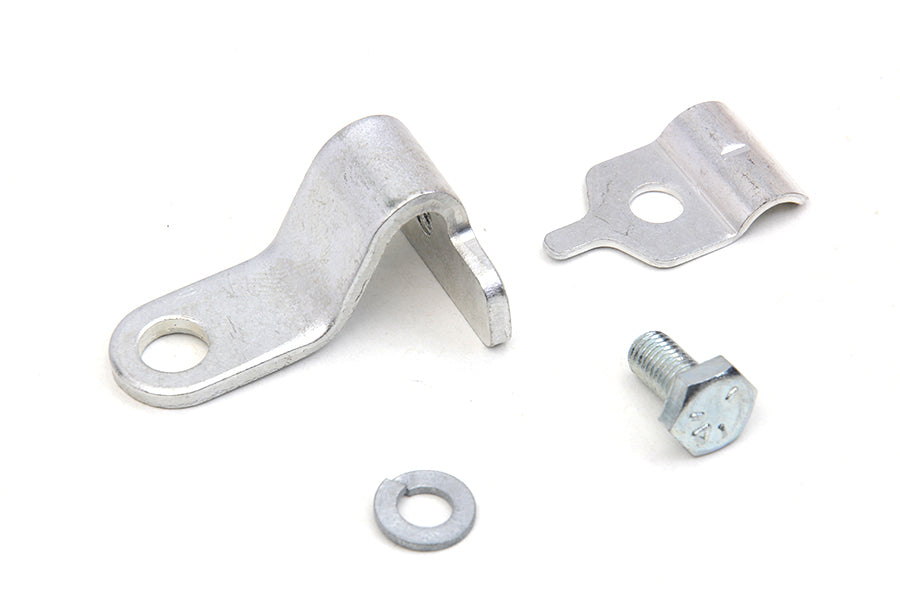 Cadmium Throttle Cable Bracket and Clamp 1972 / 1973 XL