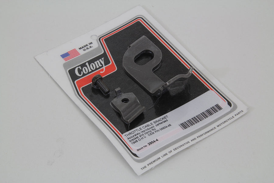Parkerized Throttle Cable Bracket 1948 / 1948 FL