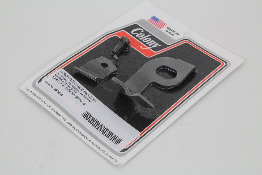 Parkerized Throttle Cable Bracket 1948 / 1948 FL
