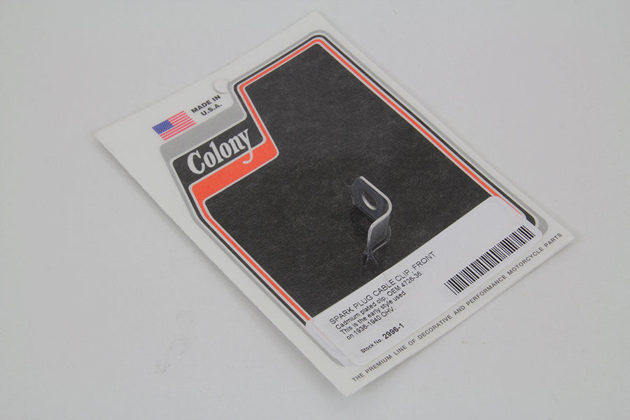 Cadmium Plated Spark Plug Cable Wire Clip 1936 / 1940 EL