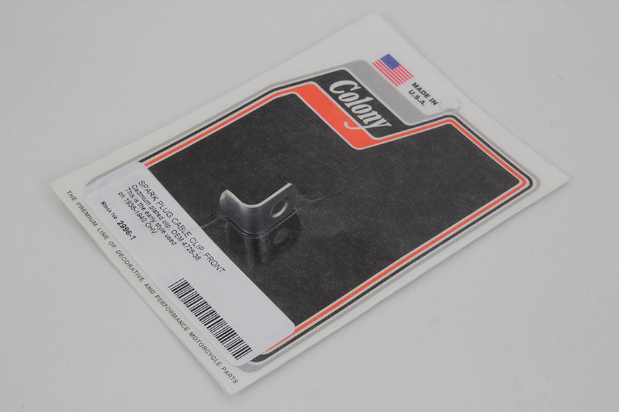 Cadmium Plated Spark Plug Cable Wire Clip 1936 / 1940 EL