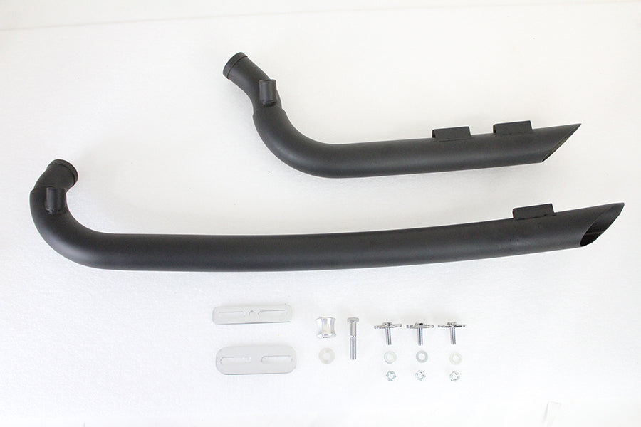 Curved Radius 2 Drag Pipe Set Black 1986 / 2017 FXST 1986 / 2017 FLST