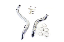 Load image into Gallery viewer, Straight Down Drag Pipe Set Chrome with Heatshields 1986 / 2017 FXST