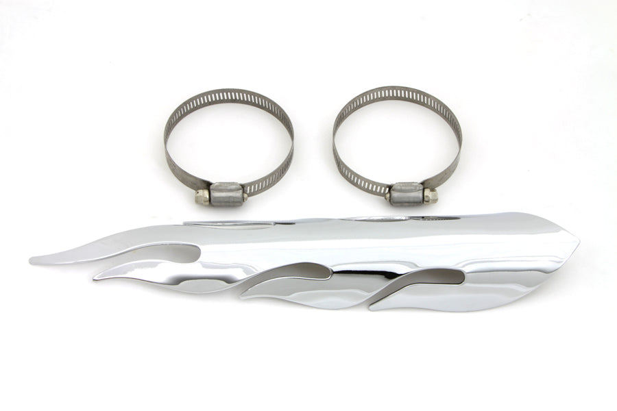 Exhaust Heat Shield Flame Style 0 /  Custom application